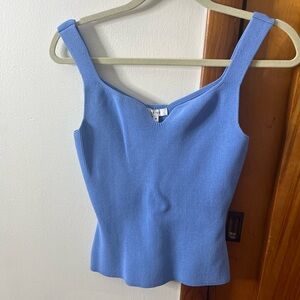 Reiss Sky Blue Ribbed thick Tank Top size M